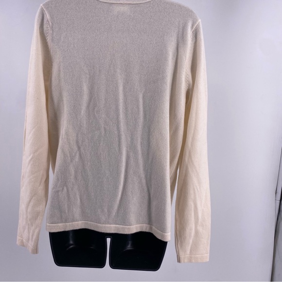 Land's End Women Cashmere Long Sleeve Wrap Sweater Blouse Blush Rose Pink Small - Picture 8 of 12